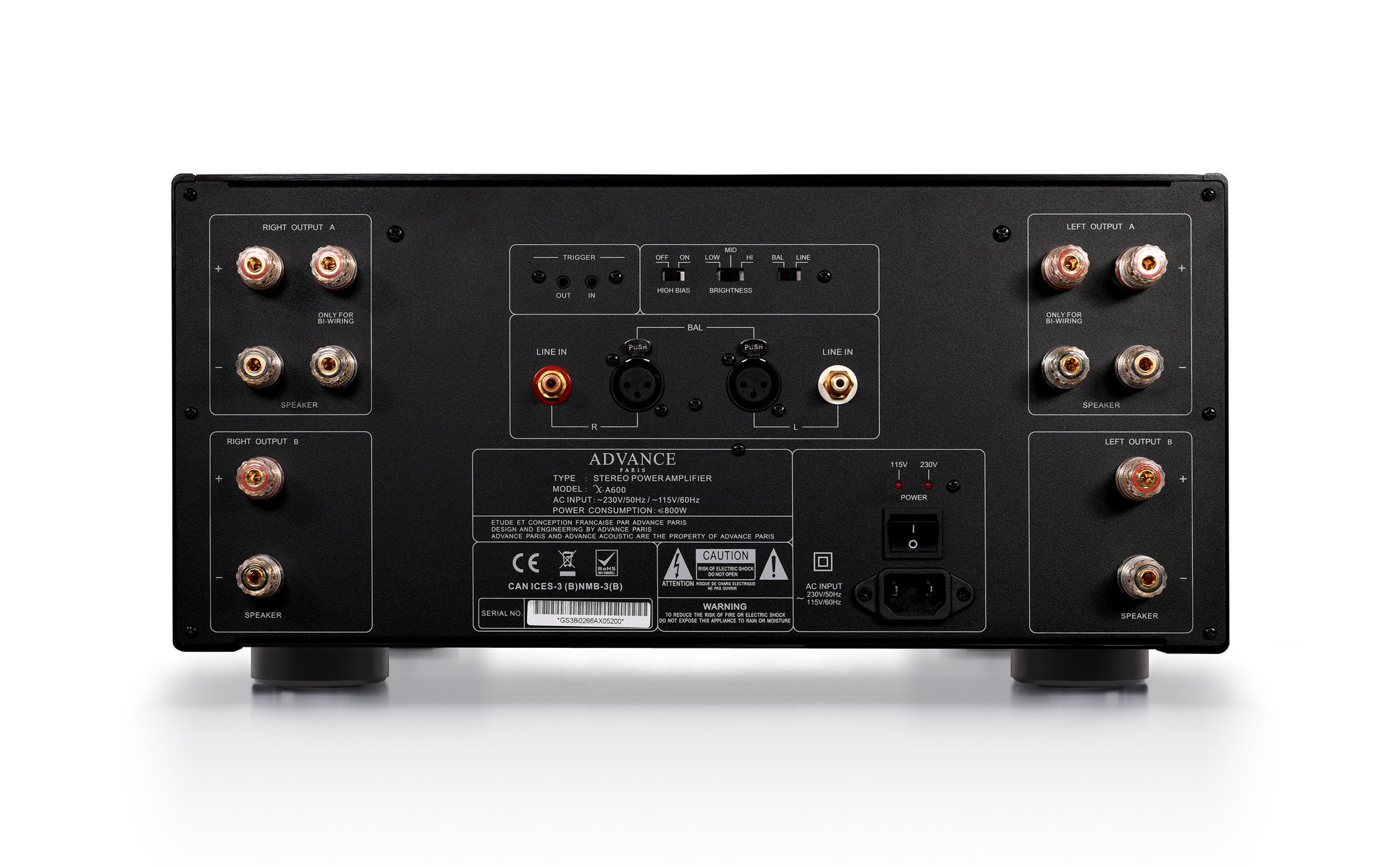 Advance Paris X-A600 Stereo Power Amplifer