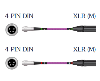 Nordost NORSE 2 SERIES FREY 2 SPECIALTY 4 PIN DIN TO XLR (M) CABLE SET