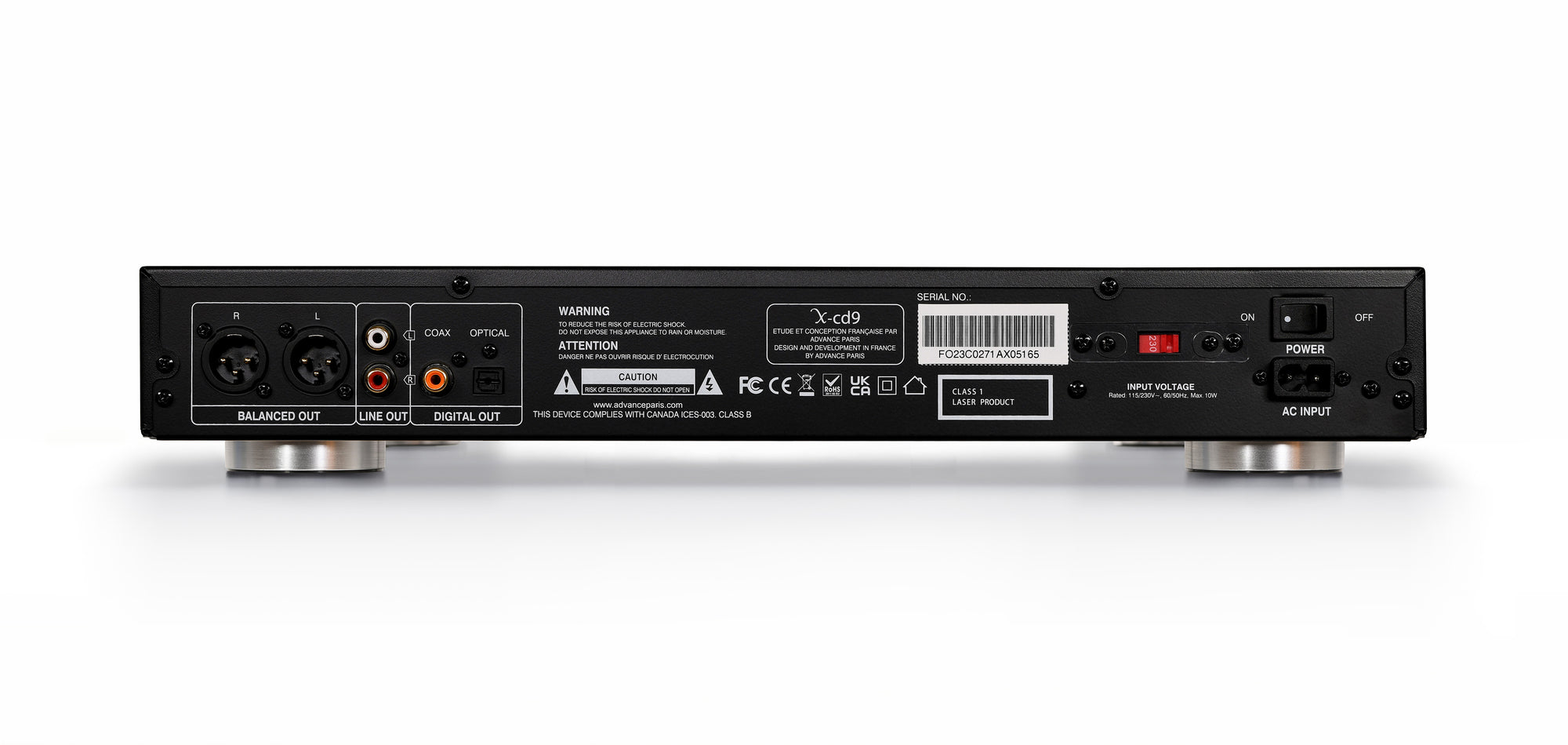 Advance Paris X-CD9 Balanced CD Player