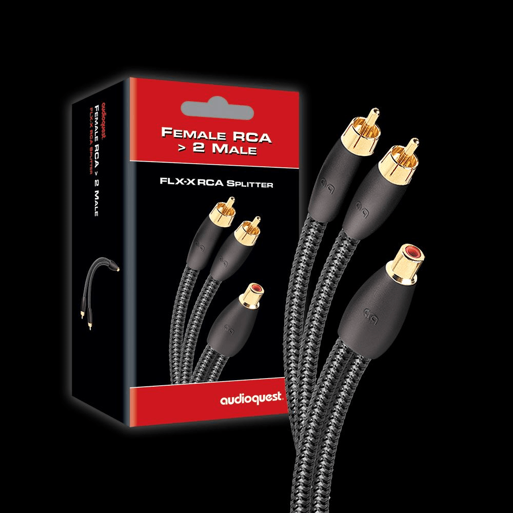 AudioQuest FLX-X RCA Splitters (Female to 2 Male)