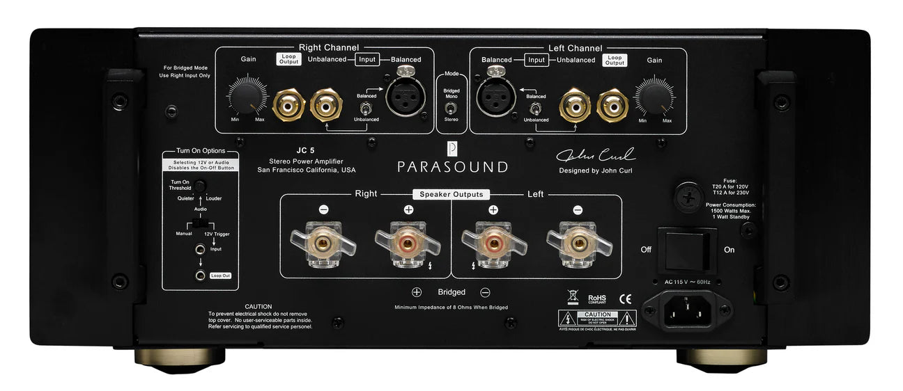 Parasound JC5 Stereo Power Amp