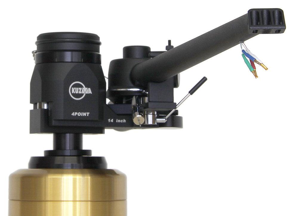 Kuzma 4Point 14&quot; KS Single-Wired Tone Arm with Kondo Silver wire and Furutech CF-126 R RCA plugs