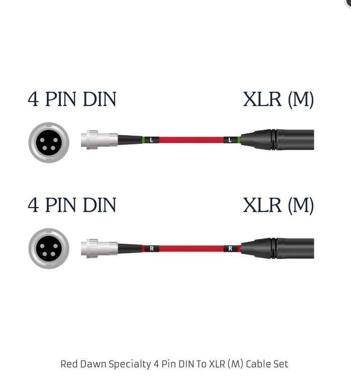 Nordost LEIF SERIES RED DAWN SPECIALTY 4 PIN DIN TO XLR (M) CABLE SET