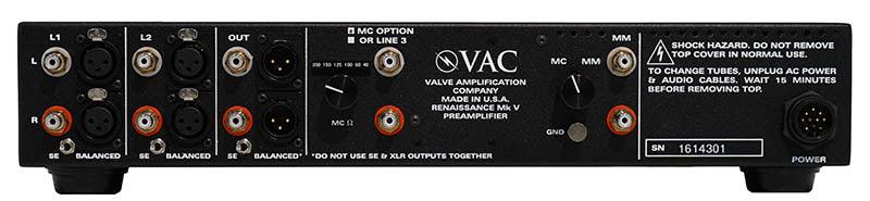 VAC Renaissance Mk V Preamplifier