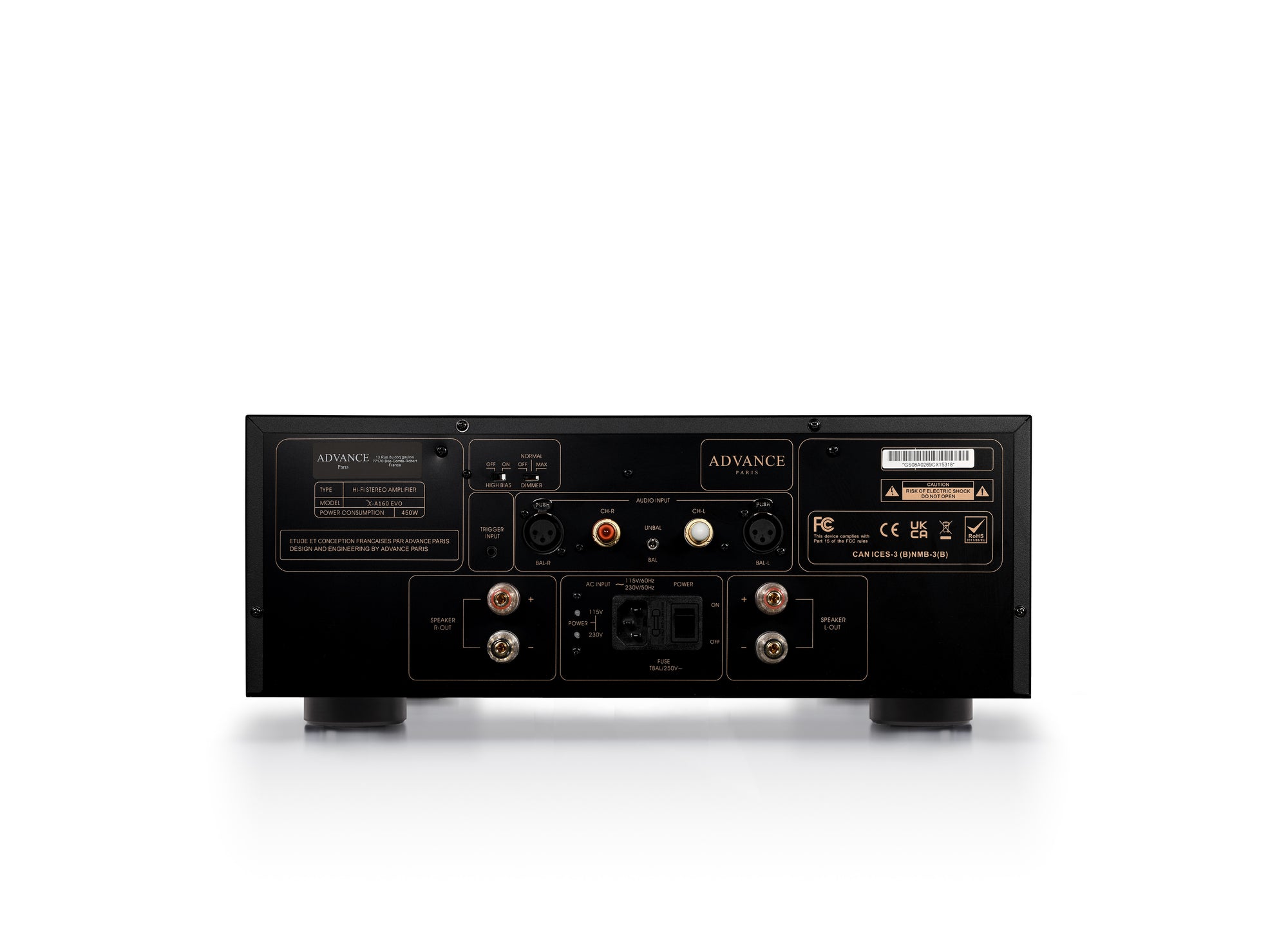 Advance Paris X-A160 EVO Stereo Power Amplifier