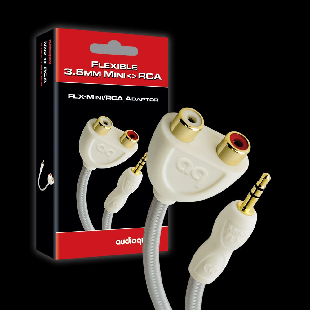 AudioQuest FLX-Mini/RCA Adaptor (3.5mm to 2 Female RCA)