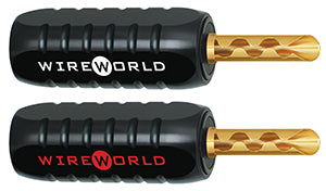 Wireworld Gold 10ga. Set Screw Banana (4-Pack) - Suncoast Audio